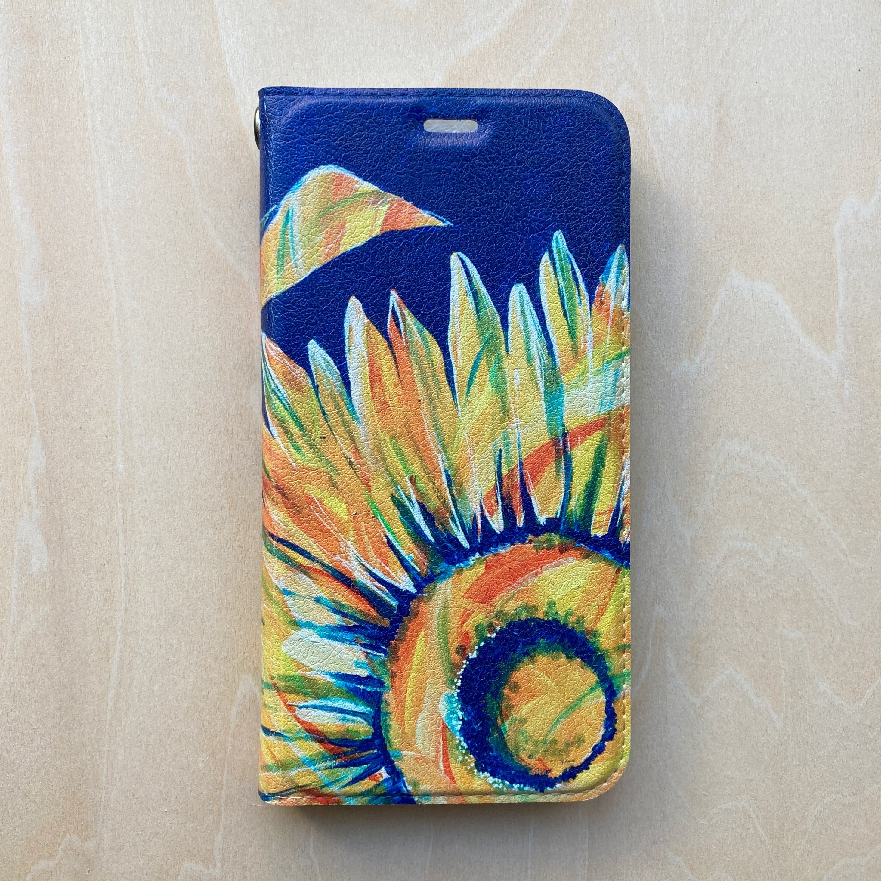 夏色のヒマワリ 帯なし手帳型スマホケース iPhone対応 | LIVING ART