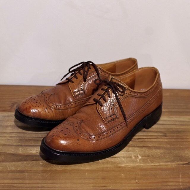 MADE IN ENGLAND Long Wing Tip Dress Shoes 8 1/2 / チーニー