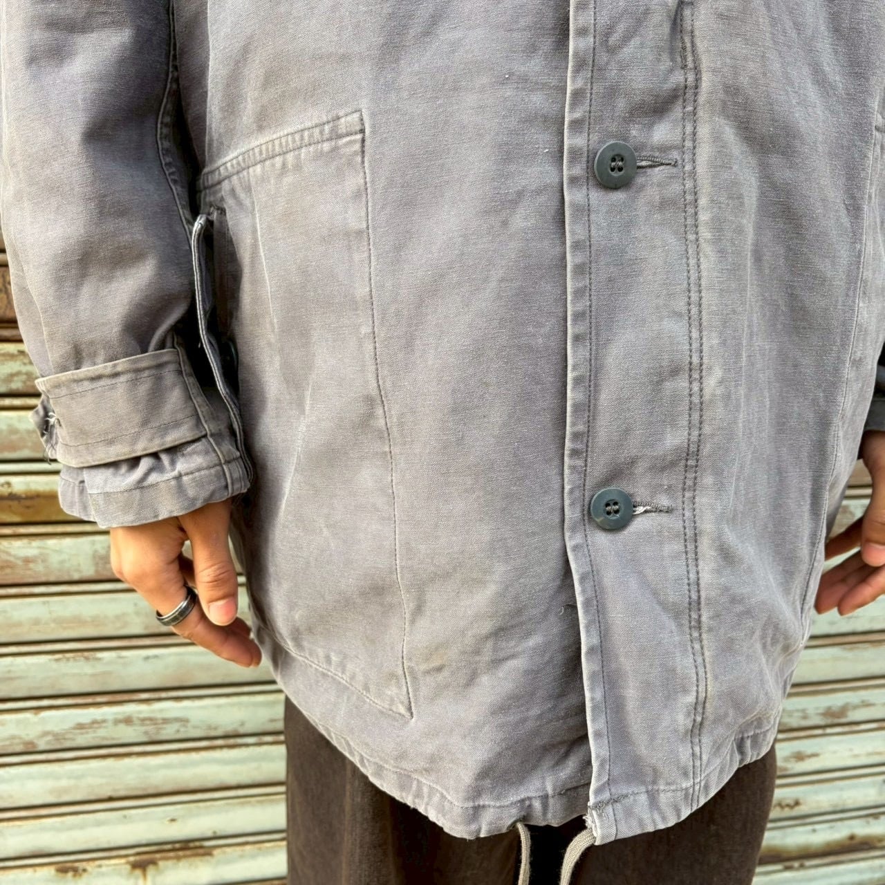 80s ドイツ軍 実物 フィールドジャケット メカニック ミリタリー L