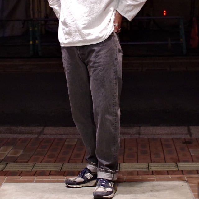 1990s Levi's 501 Black Denim Pants / リーバイス 先染め ブラック