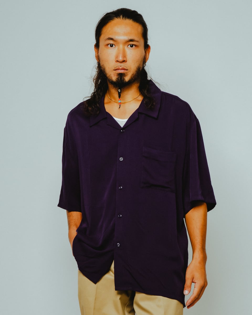 Rayon Aloha Open Slit S/S Shirt - 102625540 | 【BIG MIKE / ビッグ