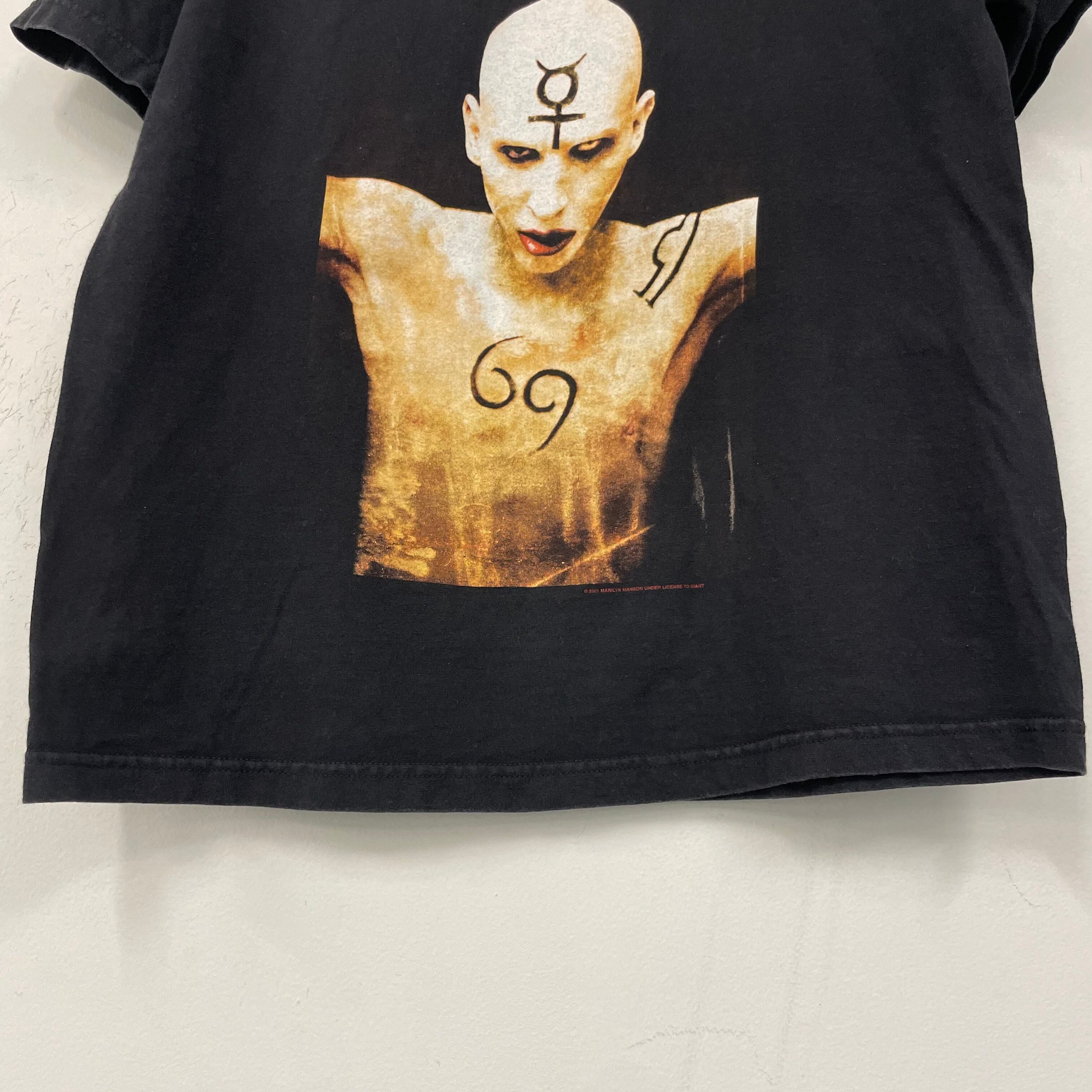 01s Marilyn Manson used s/s tee SIZE:L S1 | one day store