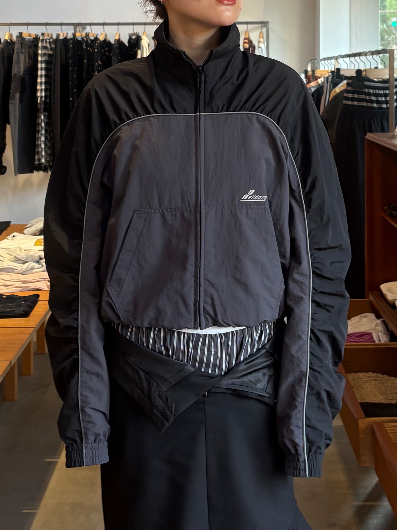 【26AW】WE11DONE ウェルダン / シャーリングジャンパー / SHIRRED JUMPER - 1