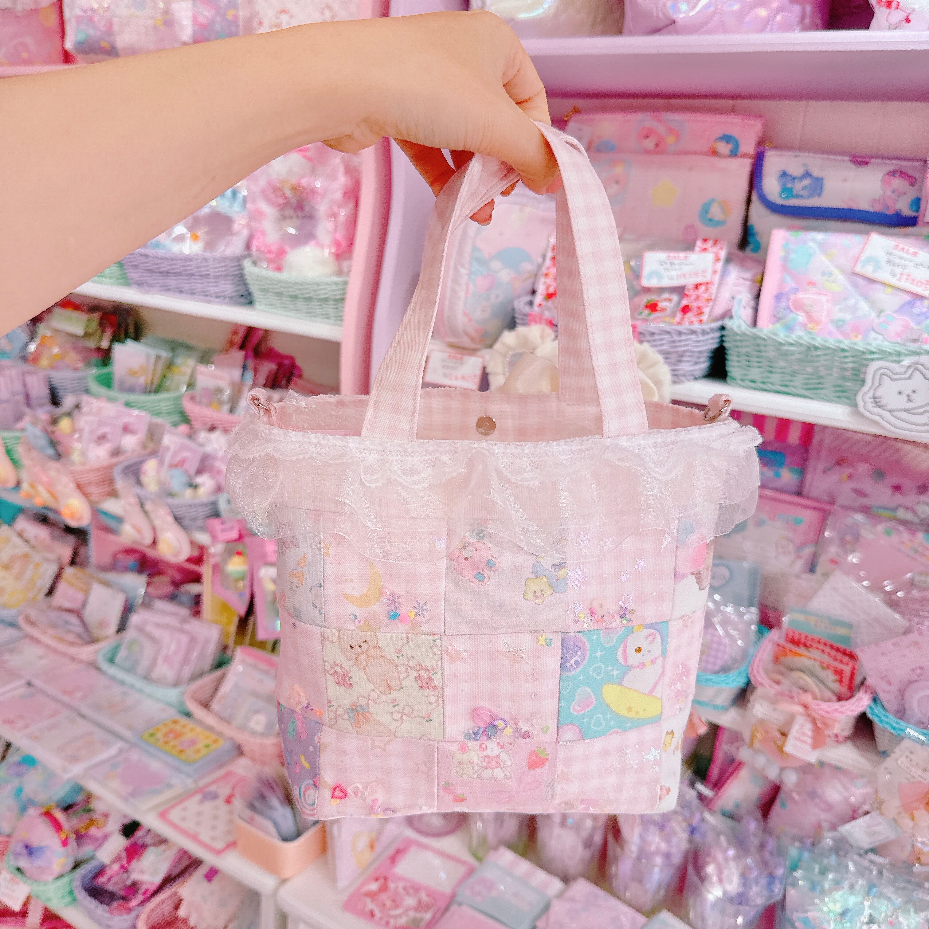 【R51】67-2パッチワーク2wayトートバッグ（ショルダーひも別売）