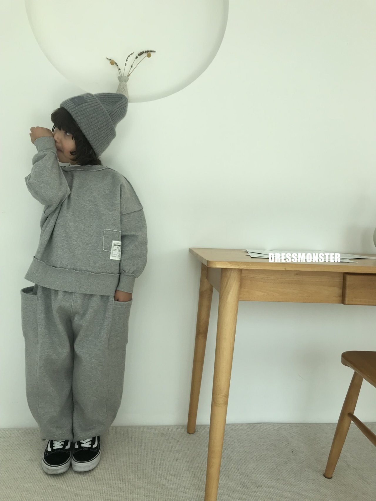【ドレスモンスター DRESS MONSTER】 起毛リバーススウェットパンツ 120〜160cm【231107dm】 - 19