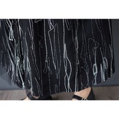 手書き風ストライプ柄 シャツワンピース  30123