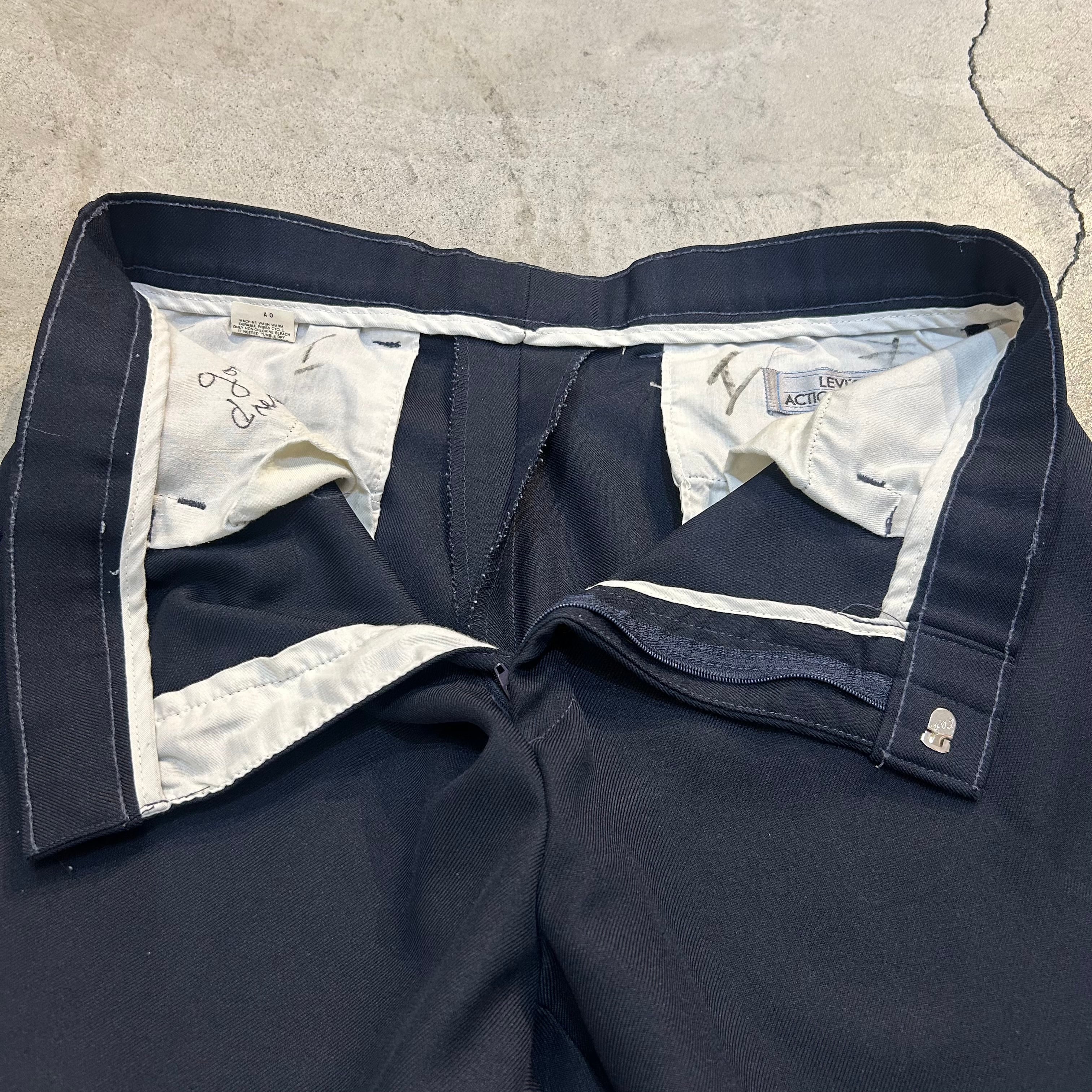 W36程 リーバイス 90s Levi's アクション スラックス W36×L29 ブラック