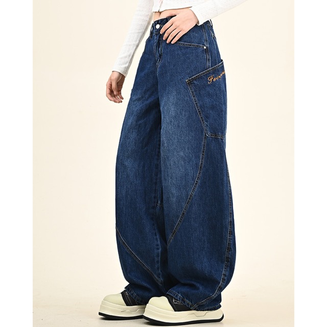 big pocket wide leg denim　ビッグポケットワイドレッグデニム　J0542
