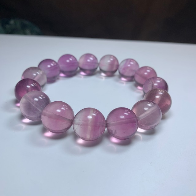 プレミアム・ライトパープルカラーフローライトブレスレット