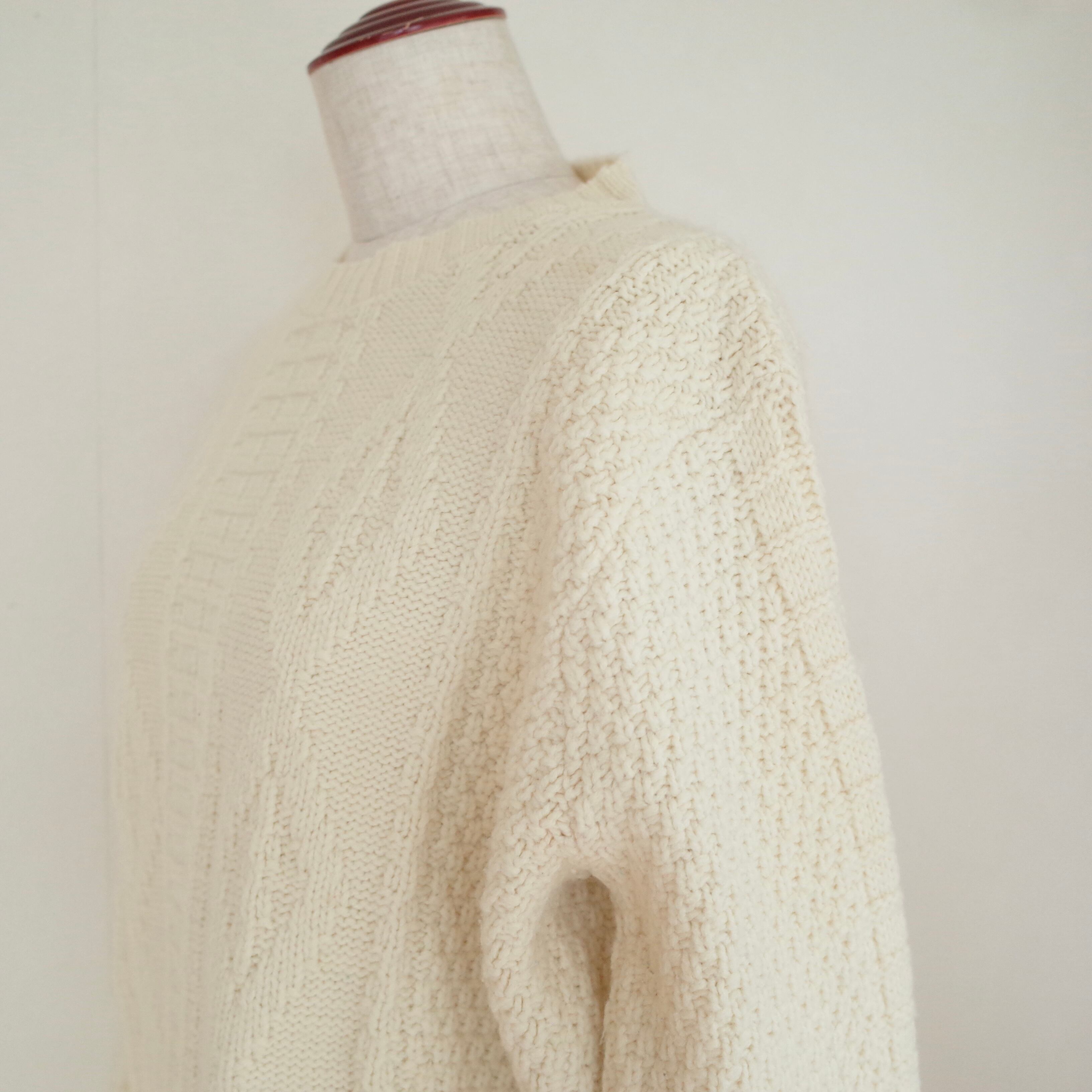 70s Sears wintuk acryl cable knit sweater