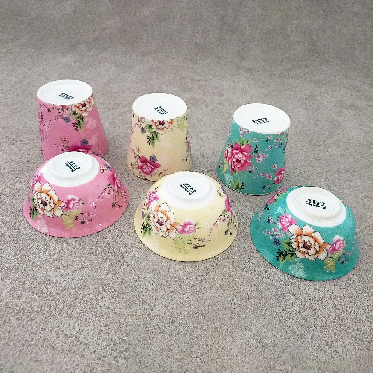 客家花布柄　お椀