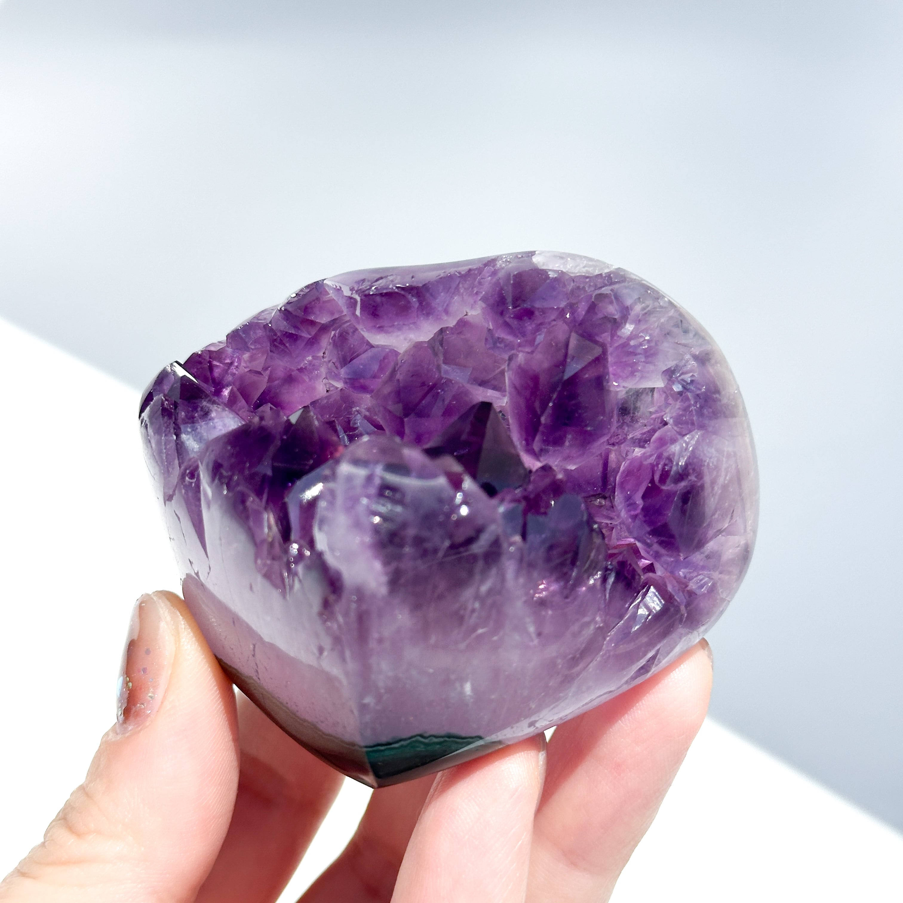 ウルグアイ産アメジスト ハート13◇ Amethyst ◇天然石・鉱石