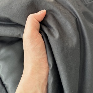 チャコールグレービッグキルトジャケットコート　1053