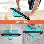 [2022年最新版] 型取りゲージ コンターゲージ 輪郭コピー 曲線定規 DIY用測定工具 多機能 パイプ タイル 床板 DIYに適用 ロック付き（254mmダブルロック + 127mmシングルロック）2個セット