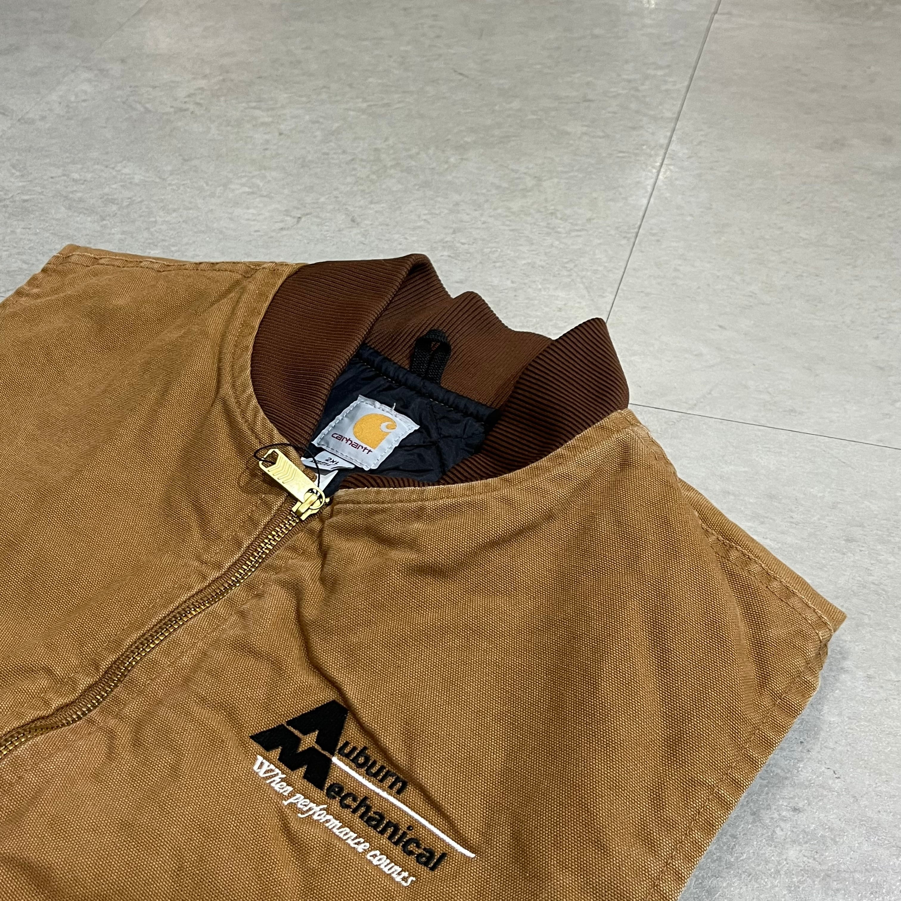 size:2XL【 carhartt 】カーハート ダックベスト キャメル色 古着 古着 ...