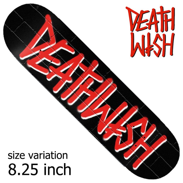 DEATHWISH DEATHSPRAY BLK/RED BRICKS 8.25 inch デスウィッシュ ...