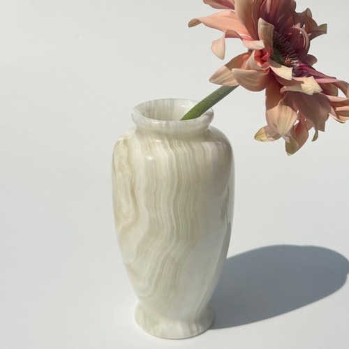 Natural stone vase
