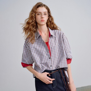 Bicolor Plaid Shirt / バイカラー チェック シャツ