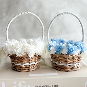 Blue white ringpillowset （2人用）