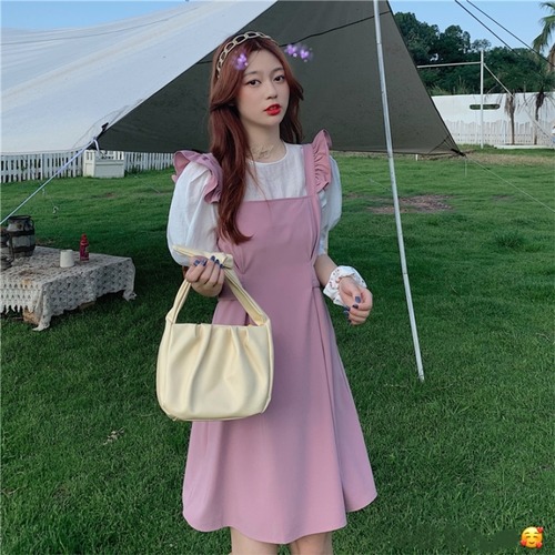 ✞ サマープリーツスリーブウエストすっきり☆着痩せスカート ドレス ワンピース大人女子☆ スウィート 夏物 ✞ゴスロリ SM ミリ 甘ロリ クラロリ 和ロリ エレガント 黒ロリ 姫ロリ 華ロリ BB-BB8970330