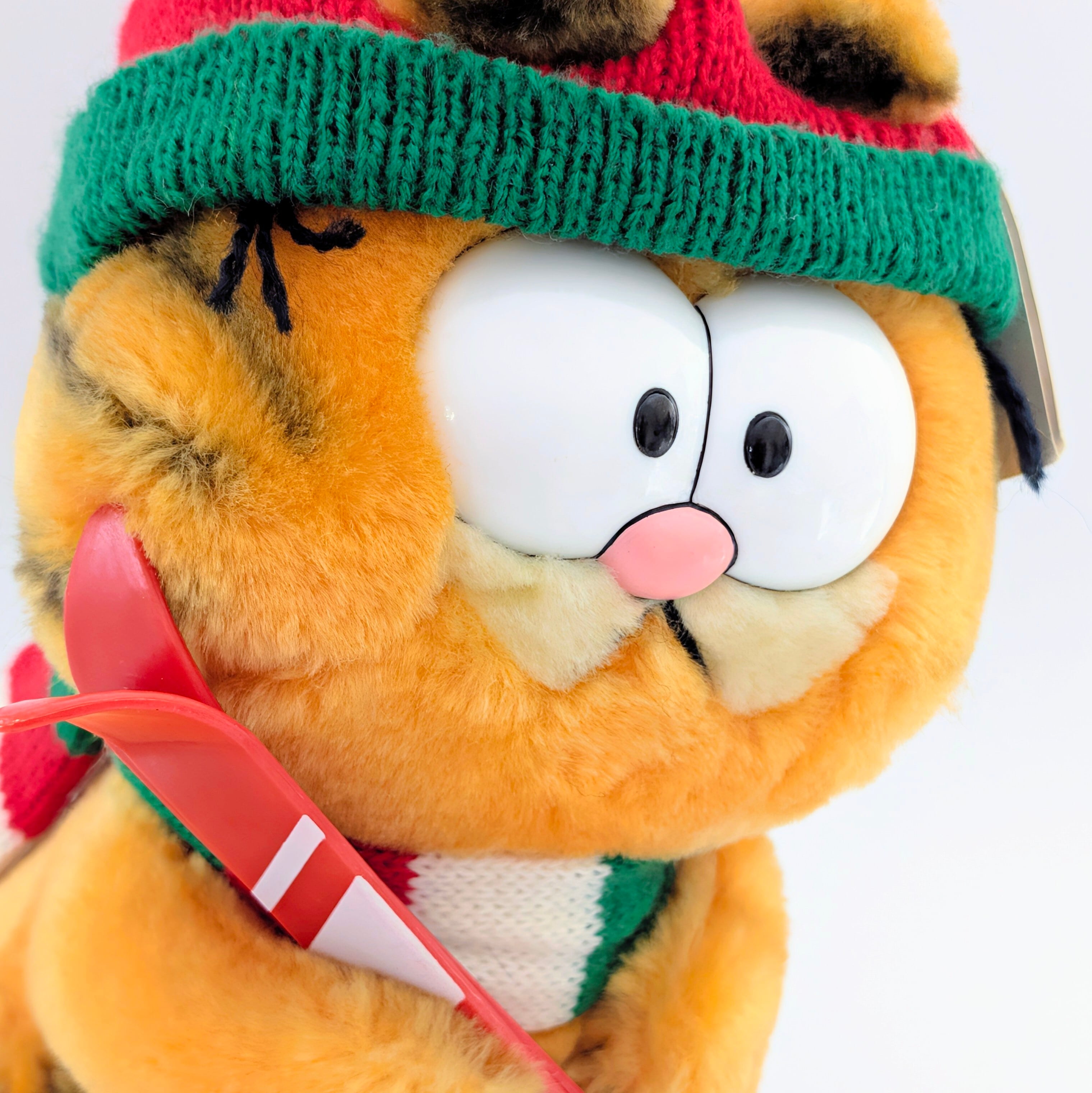 ☆ VINTAGE 1980年代初期 ☆【 Garfield ( ガーフィールド ) 】『 Garfield Skier スキーヤー 』ぬいぐるみ プラッシュ plush 1980年代年製 〚アメリカン雑貨 アメトイ〛