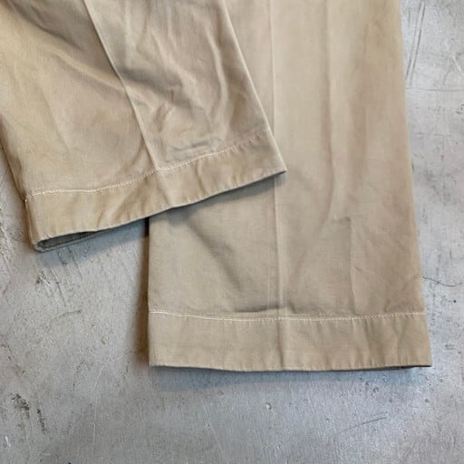 50's U.S.ARMY M-1945 KHAKI チノトラウザーズ MIL-T-2064A 名作