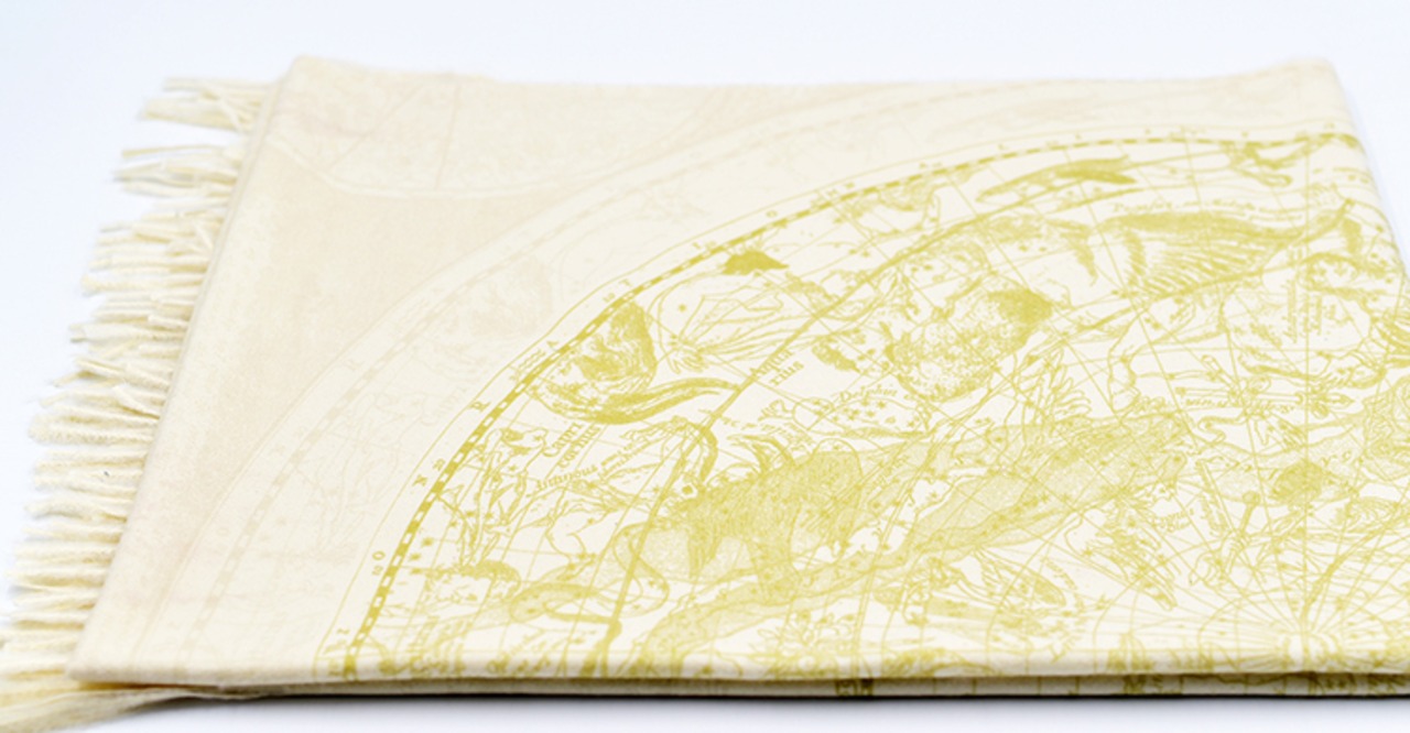 【即納】マジカルストールⅡ〜ホロスコープ柄　オフホワイト〜M22590