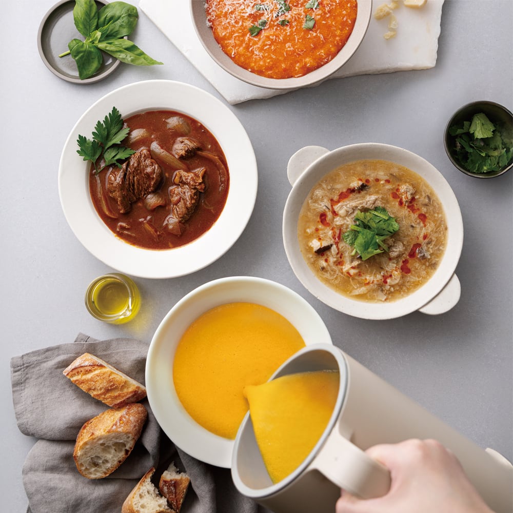 ノベルティ付き】レコルト自動調理ポット ラージ ／ クリームホワイト