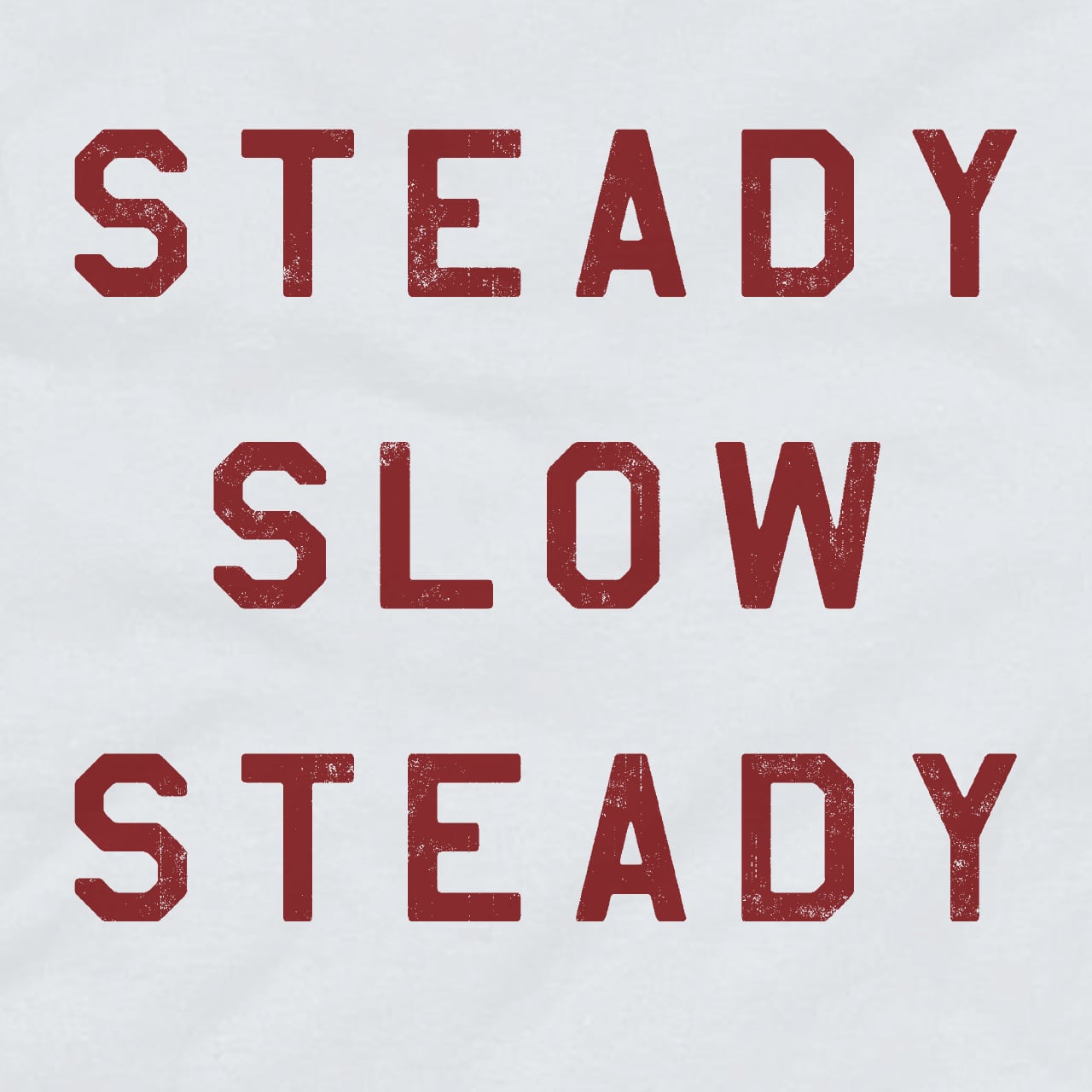 STEADY SLOW STEADY white x red | El Topo Online Store