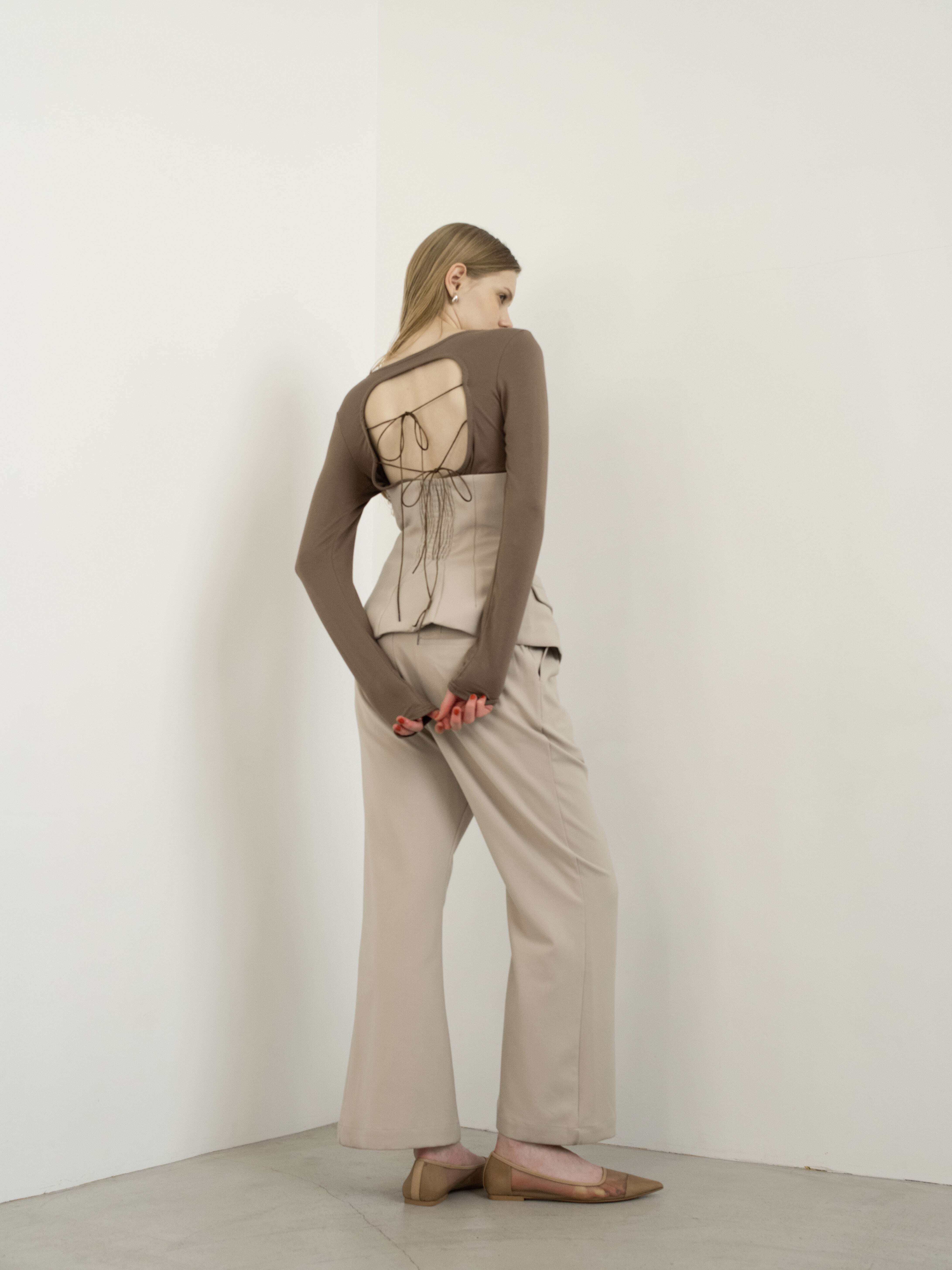 cup-in back open smooth tops | Katrin TOKYO