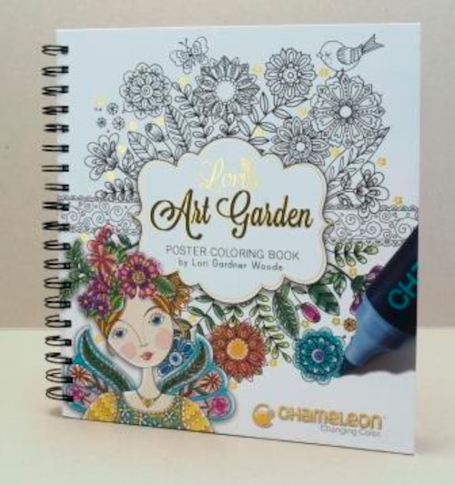 Chameleon Pen Lori's Art Garden Poster Coloring Book (カメレオンペン　ロリズアートガーデン　カラーリングブック)