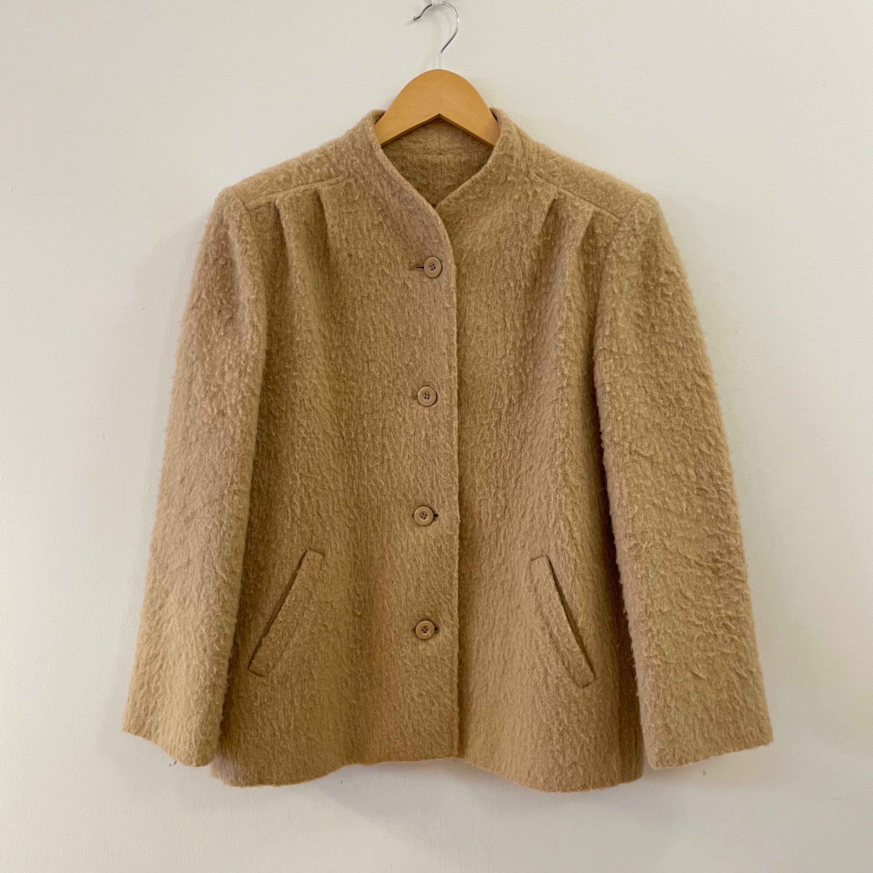 [Aere/アエレ]no collar wool coat
