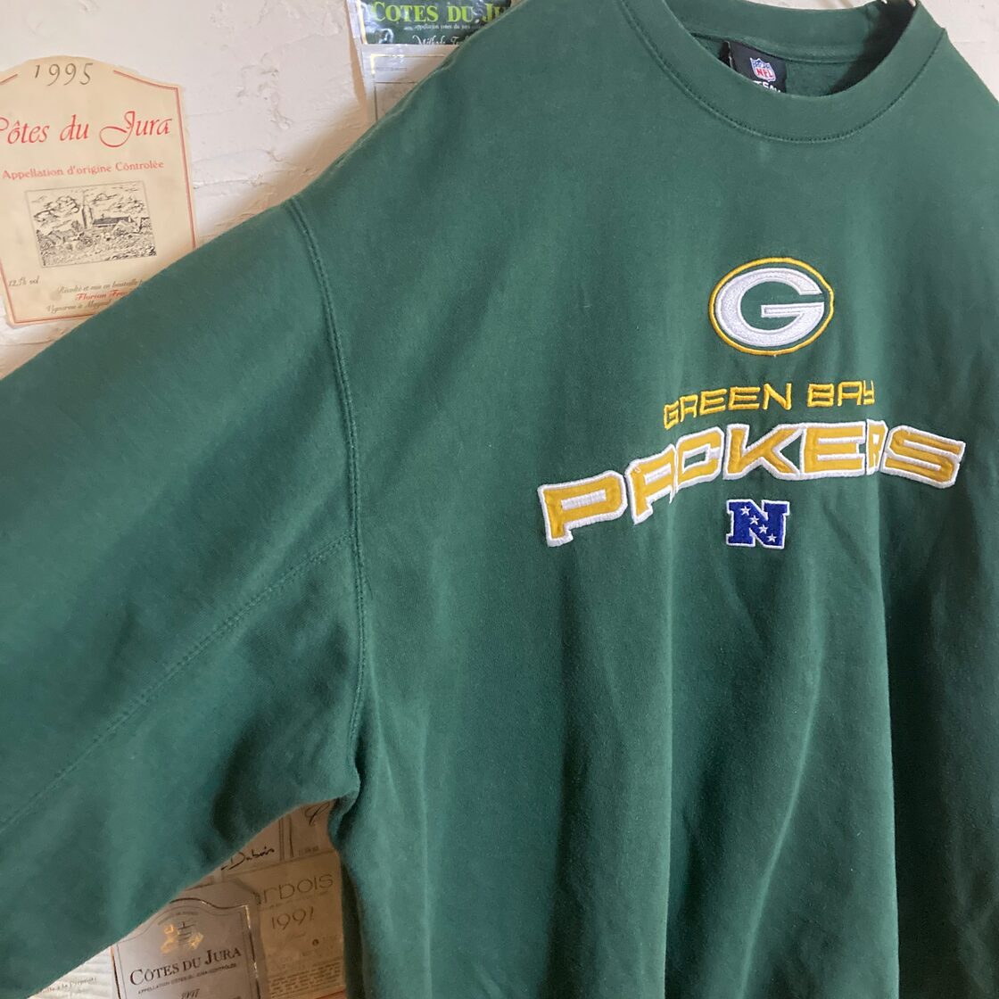 NFL グリーンベイ パッカーズ スウェット グリーン 4段刺繍ロゴ | Pay ID