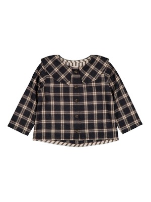 【LOIR paris】SHIRT LORETTE/TARTAN GRIS