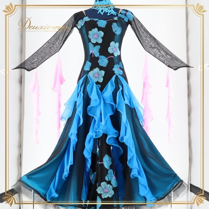 社交ダンスドレス 2 S~2XL 社交ダンス 衣装 モダンドレス ラテンドレス ラテン 社交