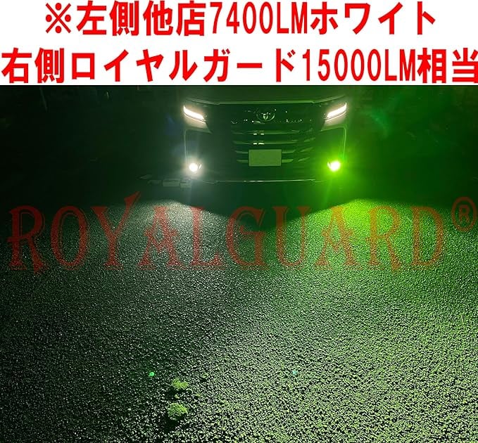 爆光 L1b LEDフォグ ライムグリーン 純正LED交換用バルブ 専用工具付き