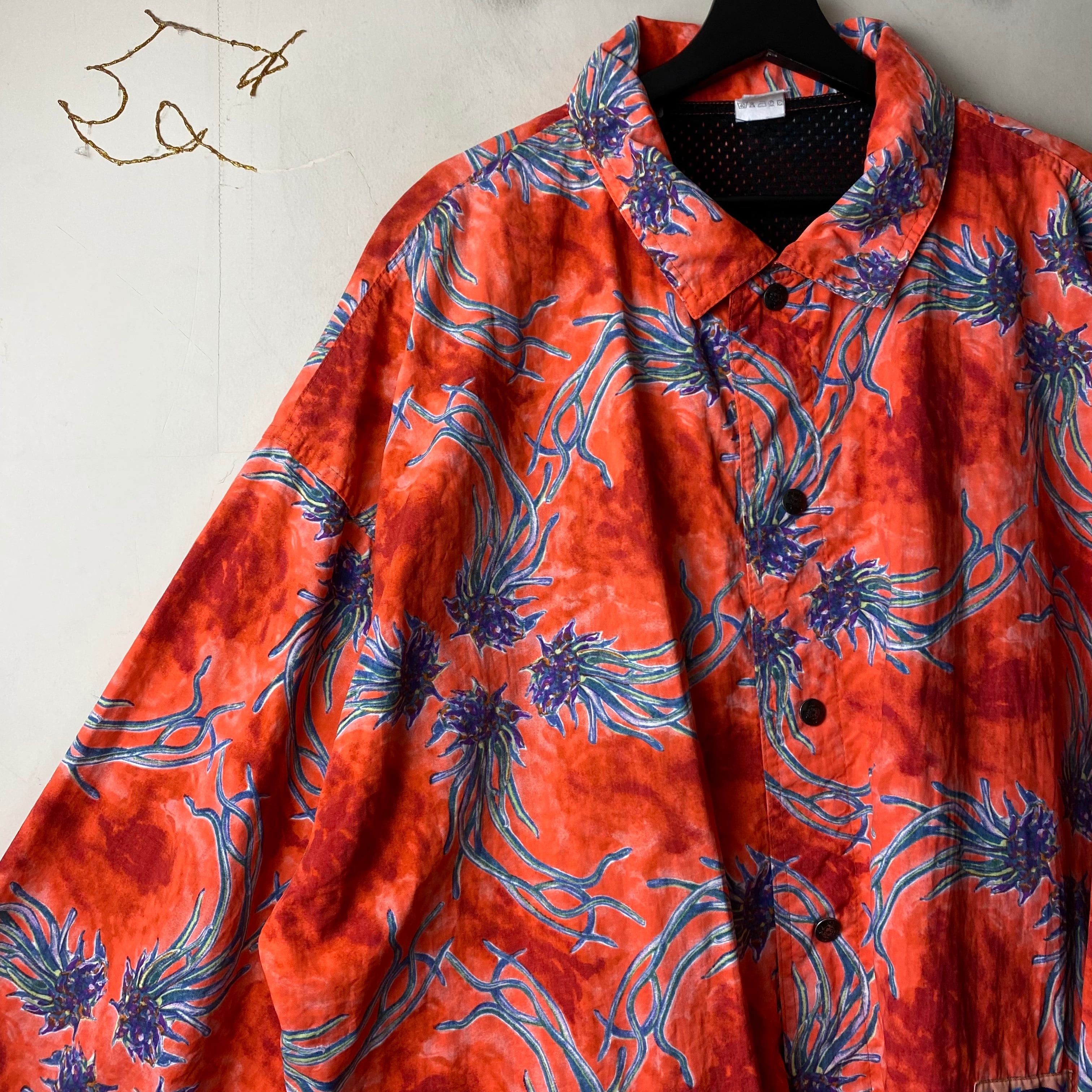 vintage OXBOW jellyfish? pattern nylon coverall jacket | NOIR ONLINE