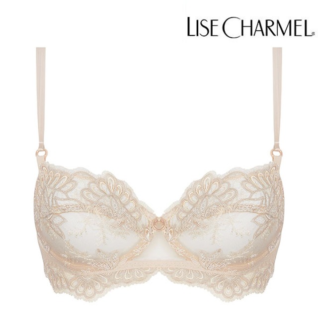 [J28nu] パッドなし3/4ブラ(D) 品番ACJ3028 ※大きめ注意 【LISE CHARMEL】【リズシャルメル】【インポートランジェリー】