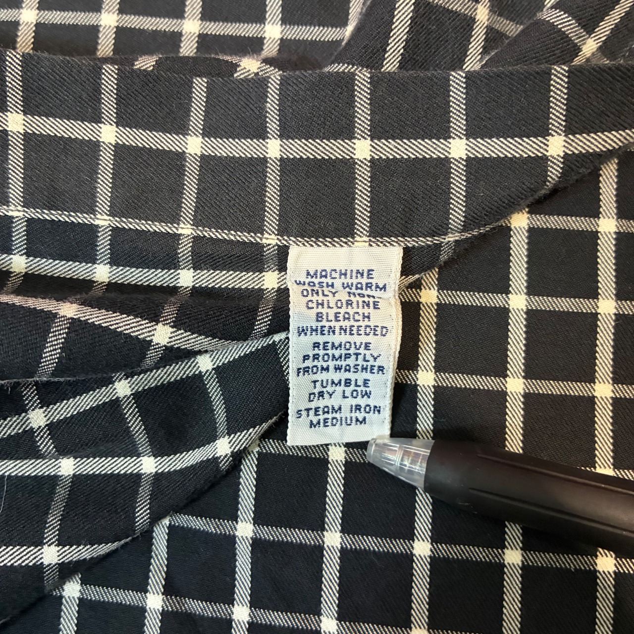 90s Ralph Lauren / チェック柄コットンシャツ / BLAKEフィット / ブラック×ホワイト / 長袖BDシャツ