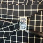 90s Ralph Lauren / チェック柄コットンシャツ / BLAKEフィット / ブラック×ホワイト / 長袖BDシャツ