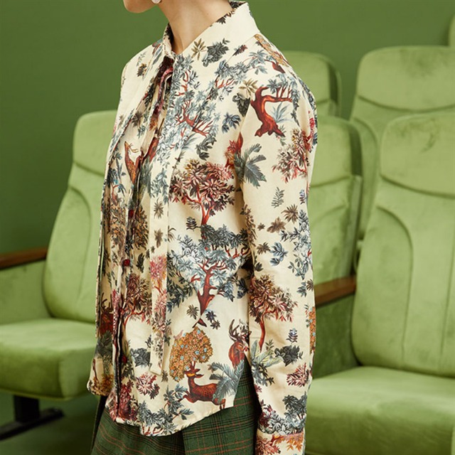 ロングカラーデザインシャツ　10947