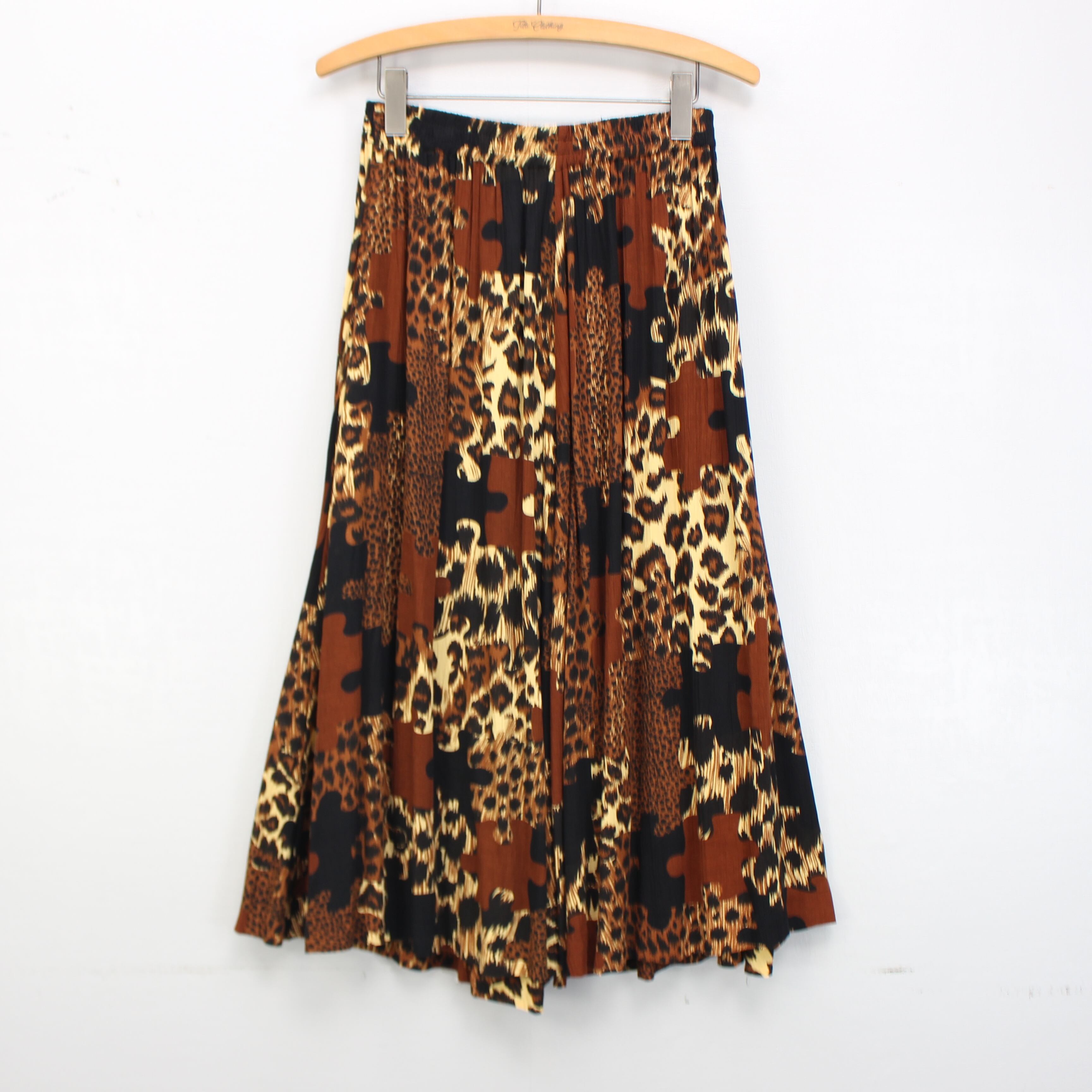 USA VINTAGE ANIMAL PATTERNED DESIGN LONG SKIRT/アメリカ古着