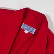 Vintage Thierry Mugler ティエリーミュグレー 立体ドレープワンピース 9AR/赤レッド レディース ヴィンテージ