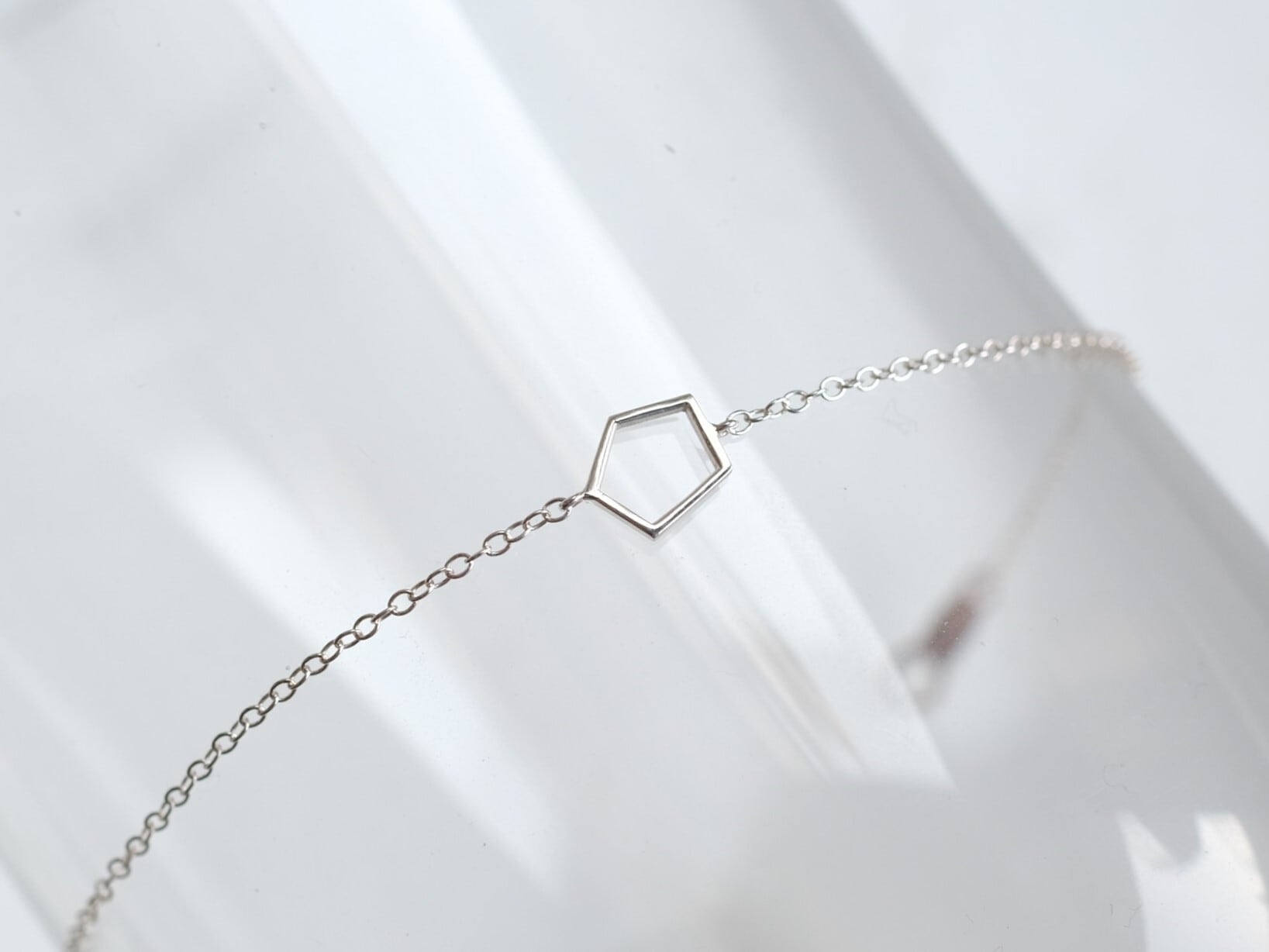 fimmtungur bracelet：変形五角形　透かしブレスレット　シルバー　silver925