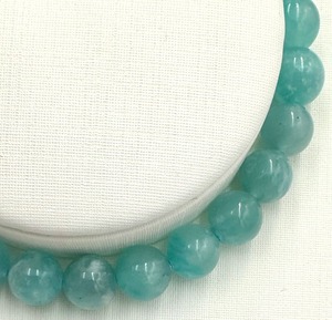 (00564)(選べる内径)(1点のみ)アマゾナイトシリカ【7mm】Amazonite 　天河石　ラウンドボール　 ブレスレット　天然石　パワーストーン