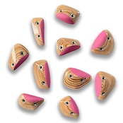 【木製クライミングホールド】DUAL FOOTHOLDS-10P Glossy & Pink