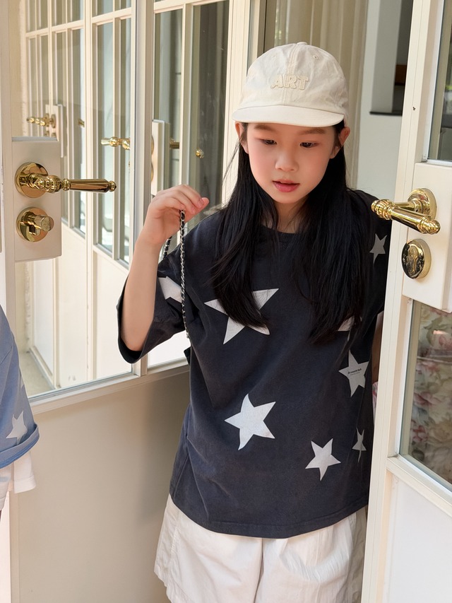 【KID】スタープリント半袖クルーネックTシャツ - 17