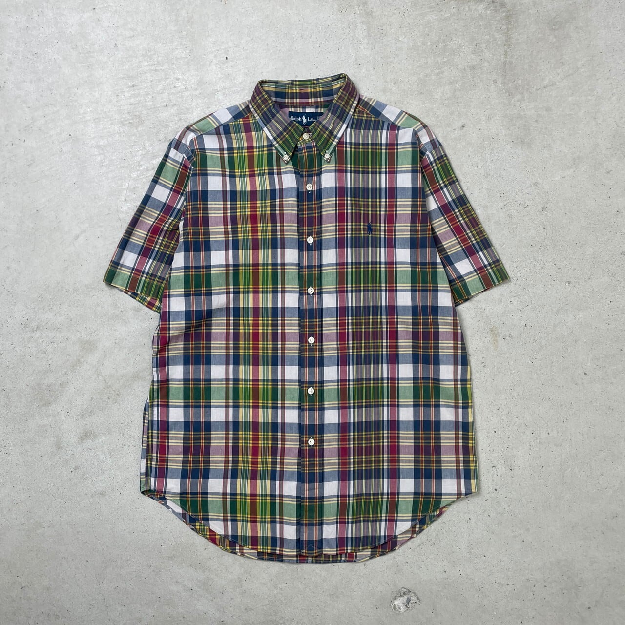 Ralph Lauren ラルフローレン CLASSIC FIT 半袖 マドラスチェック 