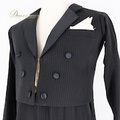 社交ダンス 衣装 ミヤビ 雅 燕尾服 ジャケット スラックス ズボン パンツ ツーピース ブラックセットアップ 黒 ストライプ ダンス パーティ ジャズ 発表会 メンズ 男性 ブラック系 スーツ ファッション ダンス衣装 メンズファッション おしゃれ コスチューム ストライプ ステージ