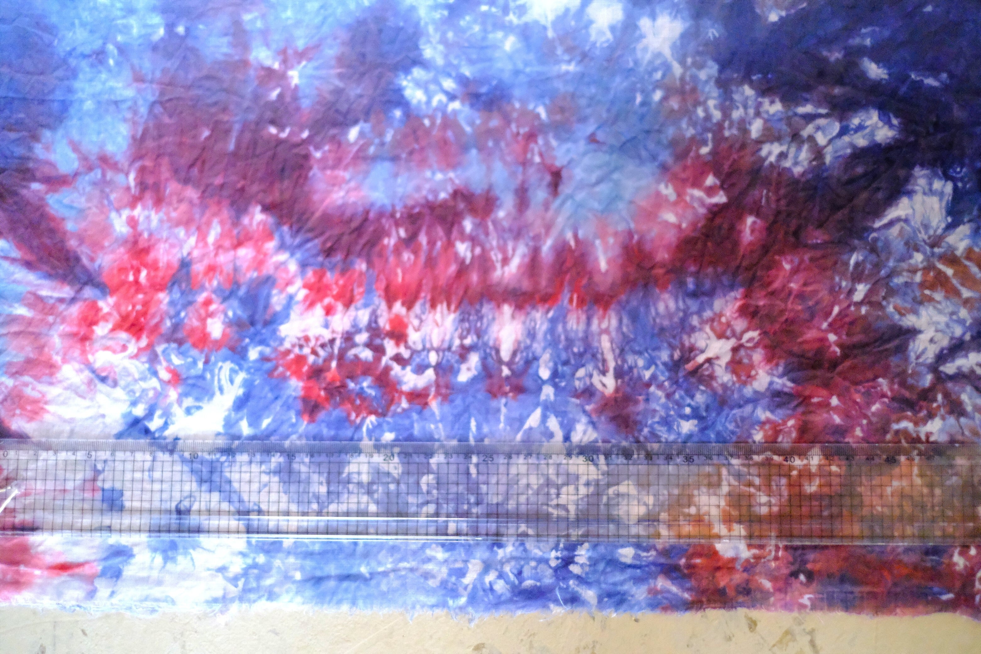 【original textile】綿麻ボイル／青系（染色）